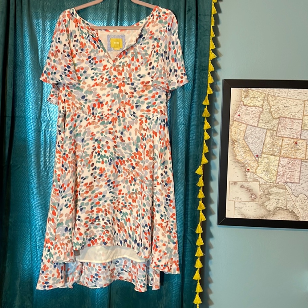 Mauve for Anthropologie . Size xl 14 colorful peekaboo sleeves.